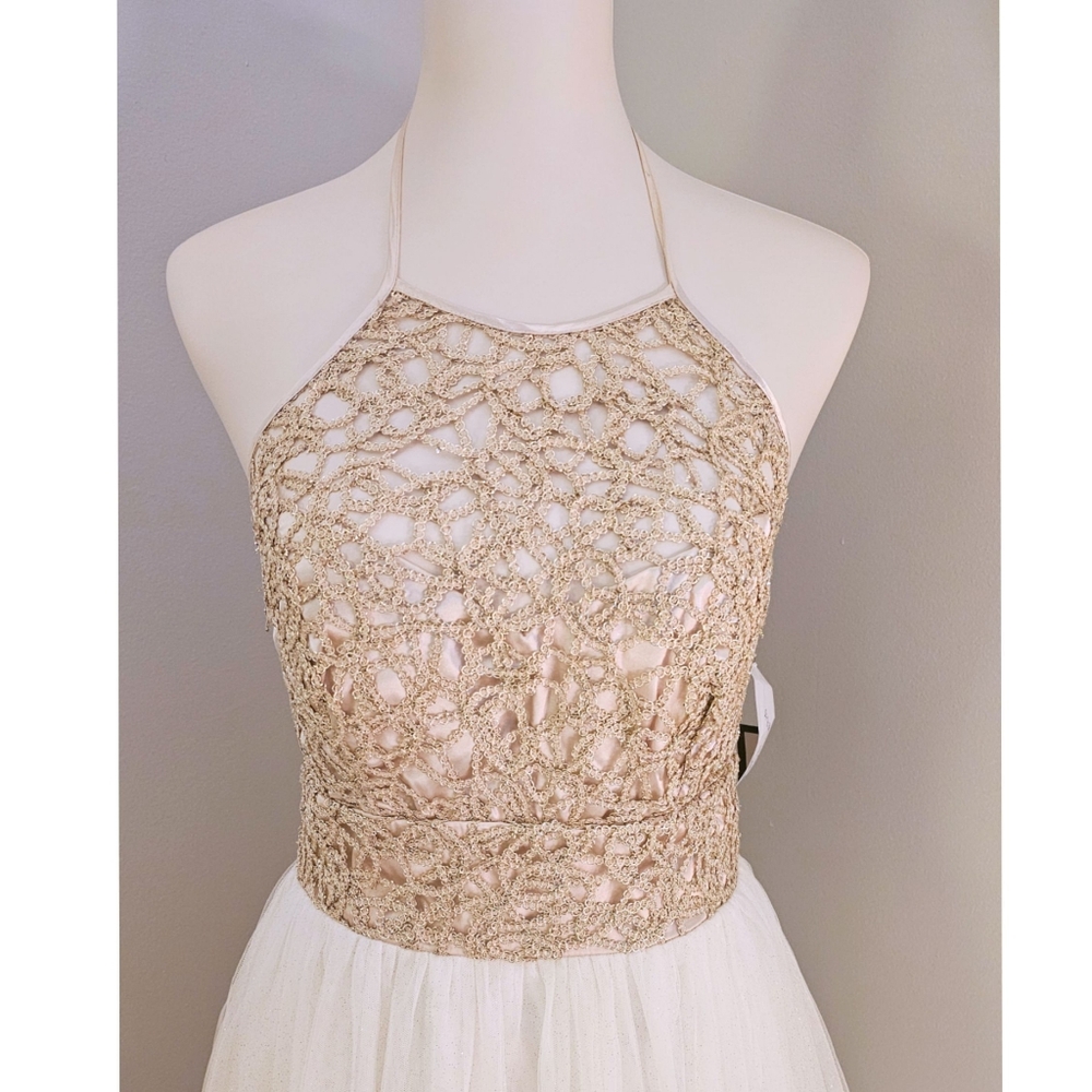 B Darling Halter Sparkling Gown - Picture 3 of 7